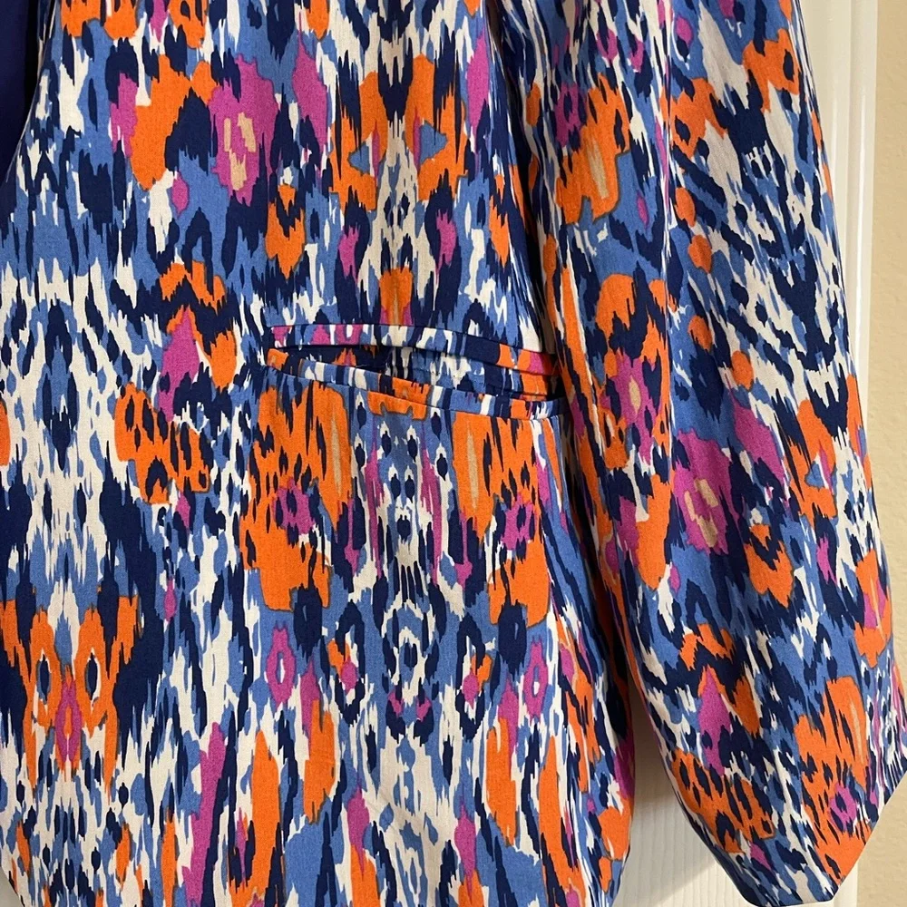 Women's Multicolor Patterned Jacket - Picture 10 of 10